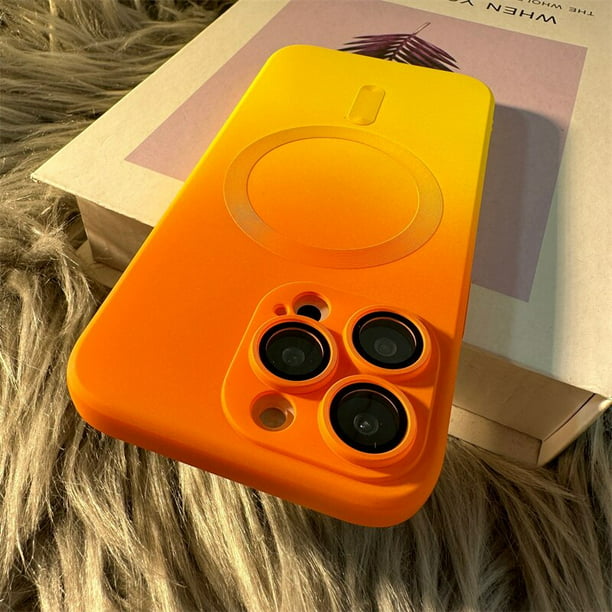 Magsafe-funda magnética de silicona suave para teléfono móvil, carcasa de  lujo con patrón degradado Fivean unisex | Walmart en línea