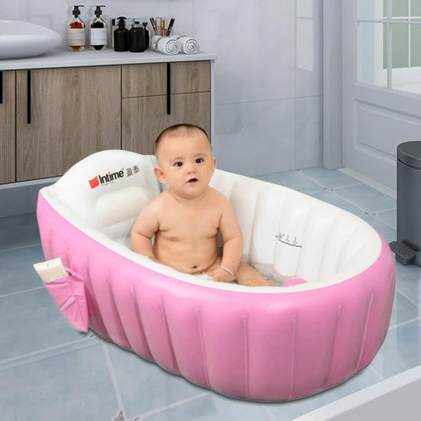 Bañera hinchable para bebés con asiento