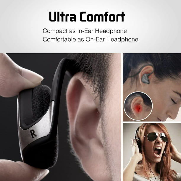 Auriculares Bluetooth pequeños envolventes para la cabeza: auriculares  inalámbricos deportivos con m Ormromra CZDZ-HQ114