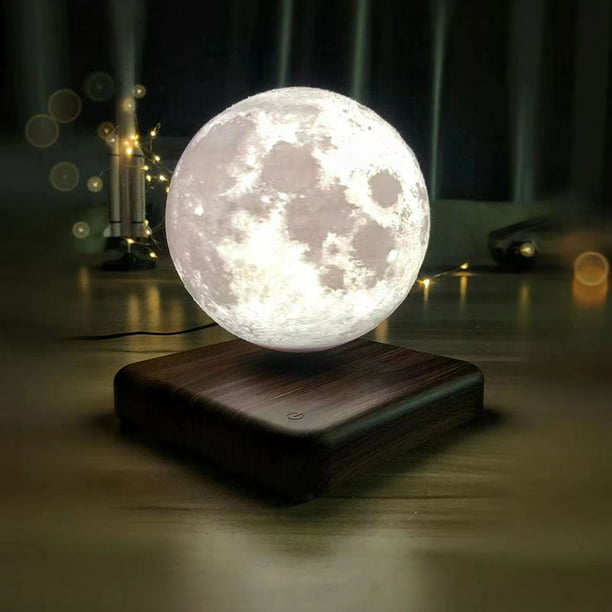 Lámpara de luna levitante, lámpara de luna flotante de 3 colores,decoración  de habitaciones, juguetes tecnológicos de escritorio de oficina XianweiShao  8390615100038