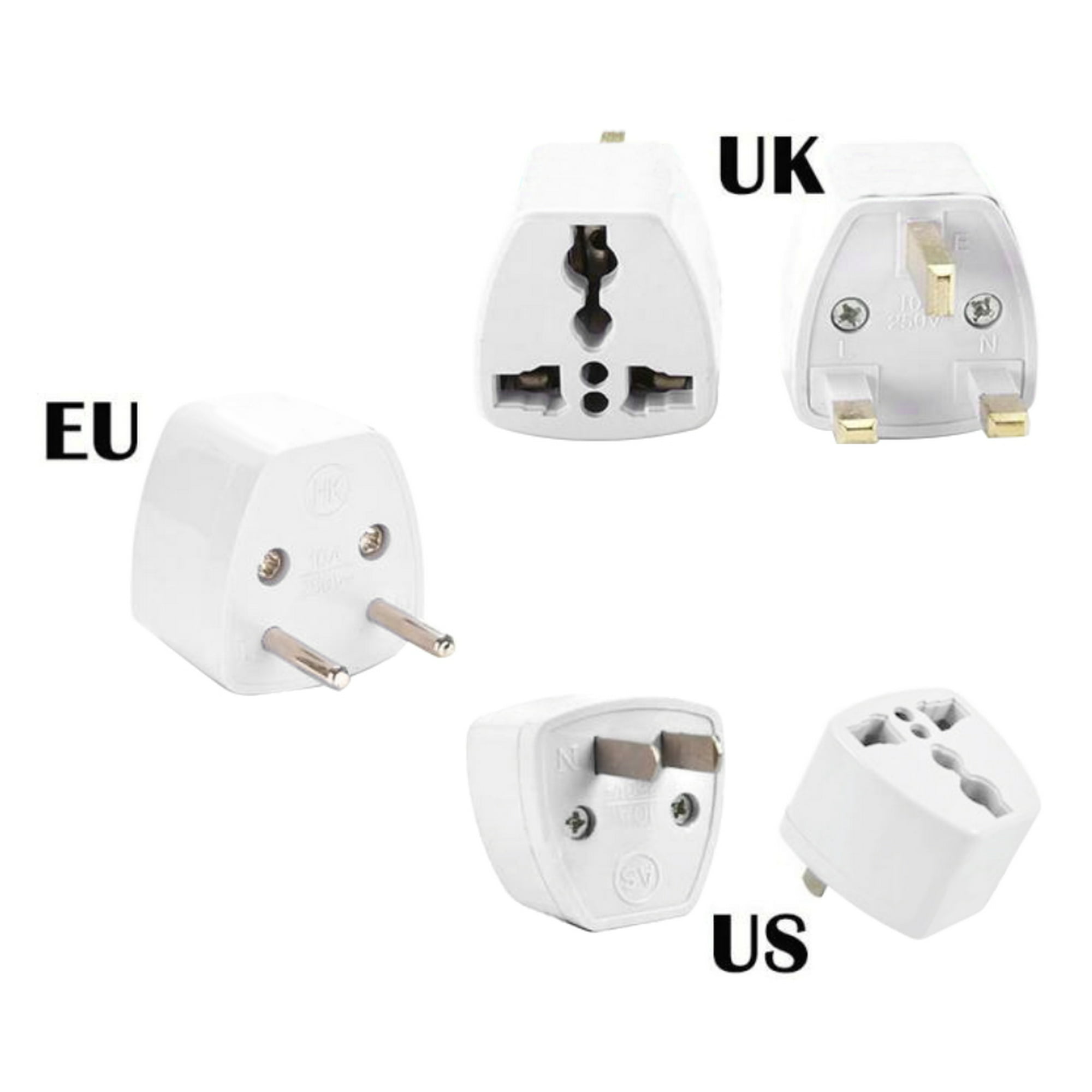 Gwong Electrónica World Travel US UE UE Reino Unido a Europa Canadá CA  Power Plug Adaptador Convertidor de enchufe