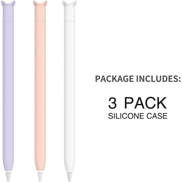 Paquete de 3 fundas de silicona para Apple Pencil, accesorios de 2.ª  generación, compatibles con iPad Pro 11 de 12,9 pulgadas Zhivalor  CZDZ-ZC66-2