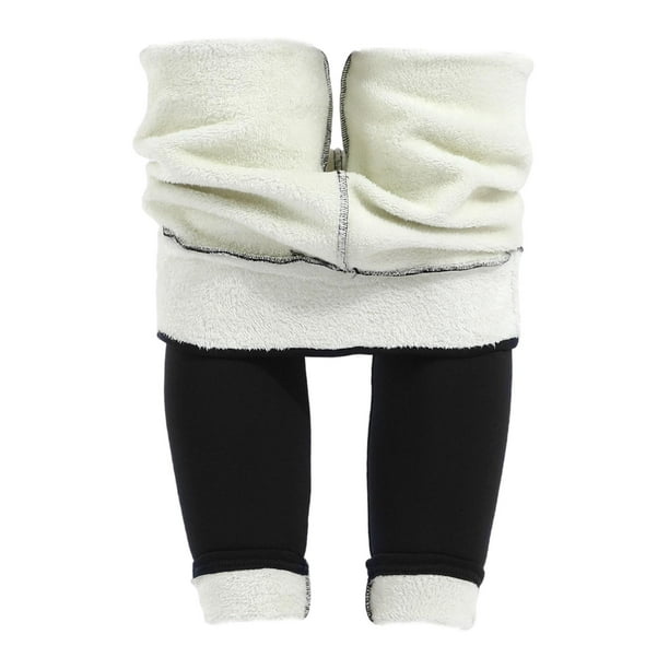 Mallas de invierno para mujer, mallas térmicas cómodas sólidas elásticas,  pantalones elásticos cálid Salvador Pantalones con forro polar para mujer