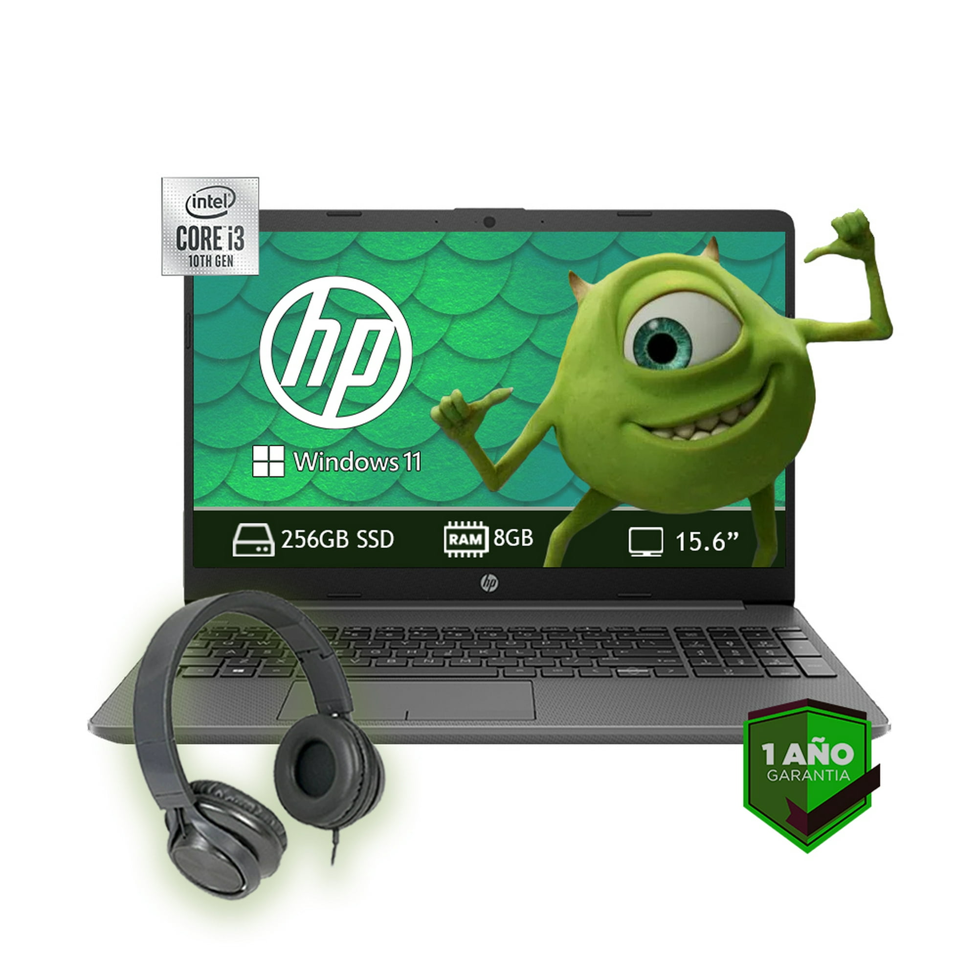 Laptop Hp 15 Dw1056la Core I3 10110u 256gb 8gb Ram Mas Audifonos Walmart En Línea 1355