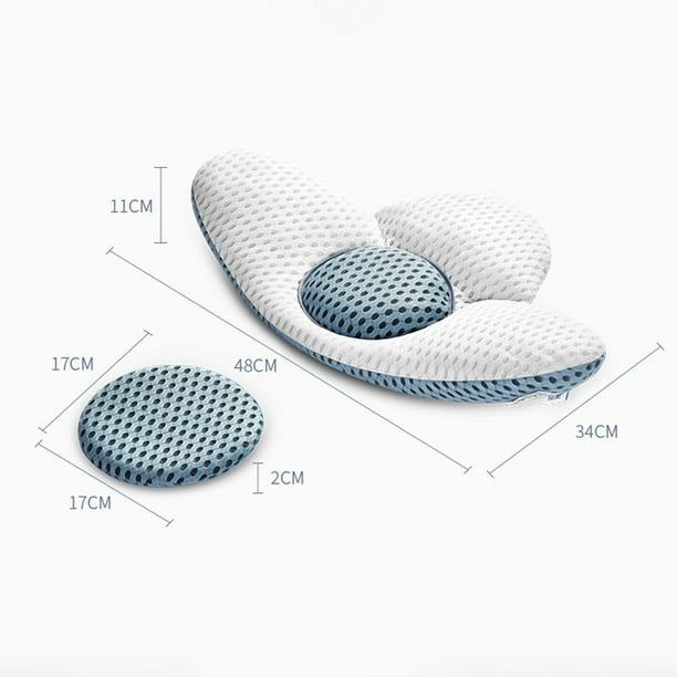 Cushion Lab - Almohada lumbar extra densa, patentada ergonómica,  multiregión, soporte firme de espalda para aliviar el dolor de espalda  baja, cojín de