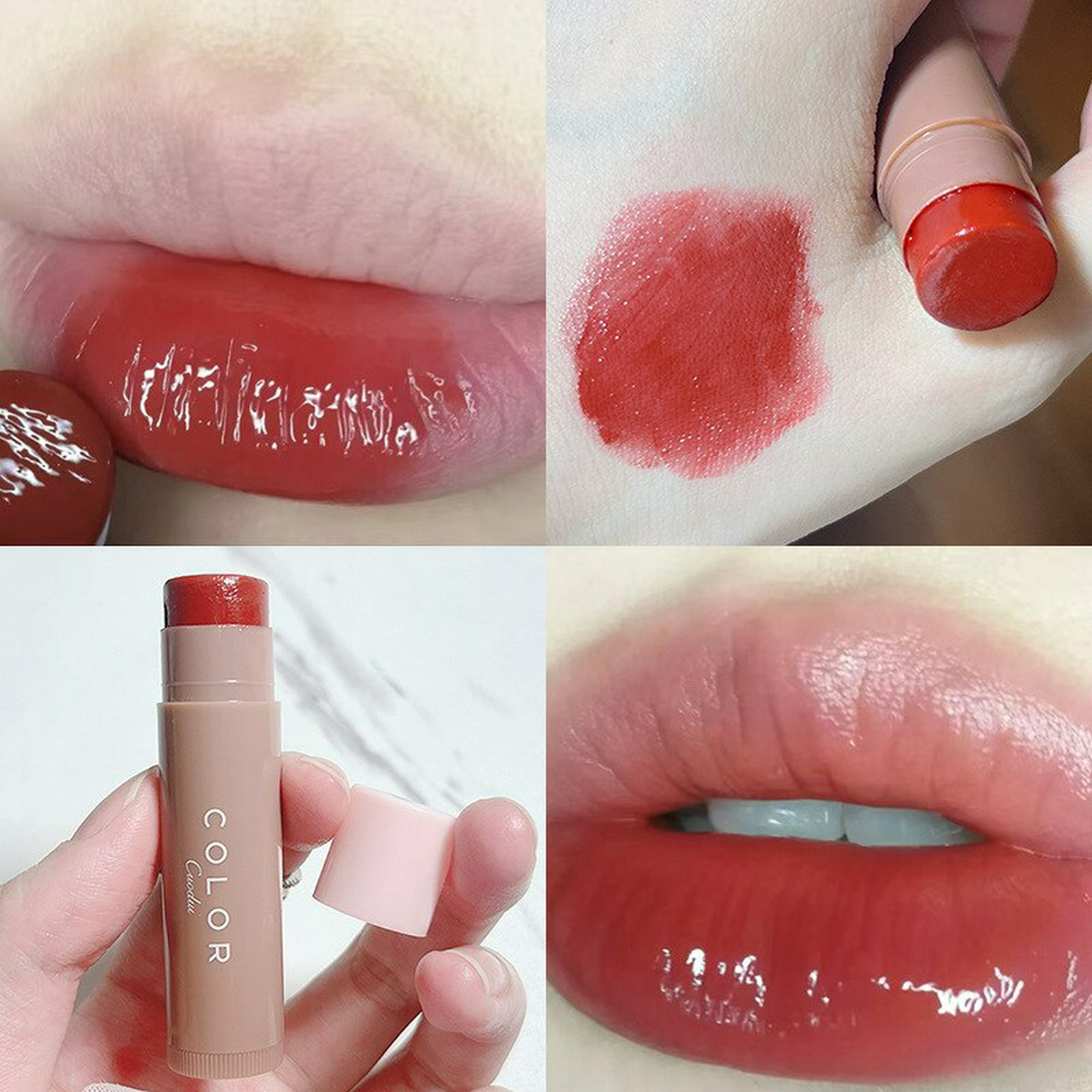 Lipgloss - 5 unidades de bálsamo labial de color hidratante para labios muy  secos, bálsamo de labios para labios muy secos, bálsamo para labios