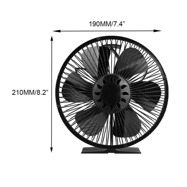 1 Ventilador Chimenea 7 Aspas, Ventilador Estufa Leña Alimentado Calor,  Quemador Leña, Calentador Ventilador Silencioso Ecológico, Mini Ventilador  Chimenea Hogar, Distribución Eficiente Calor, Ventilador No Eléctrico  Madera, Ventilador Termoeléctrico