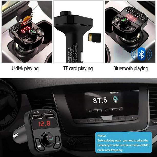 Bluetooth Transmisor Fm Auto Manos Libres Cargador Usb - ELE-GATE