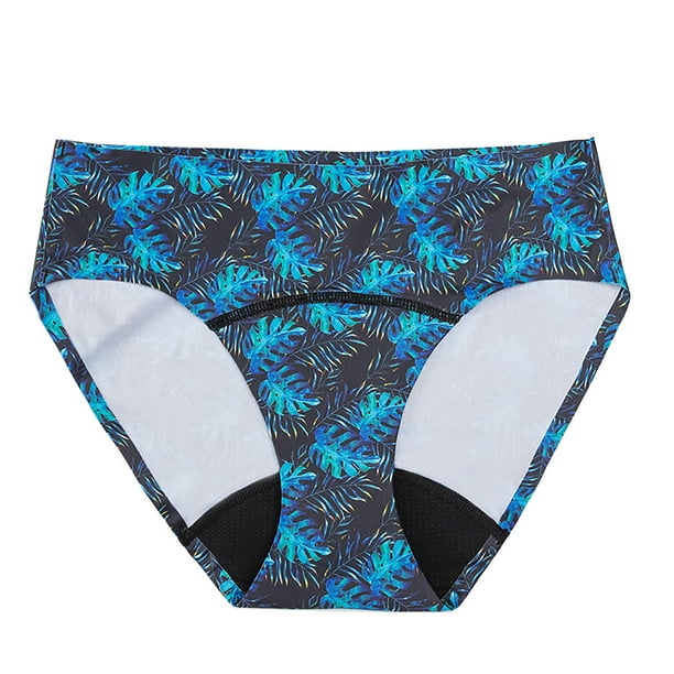 Gibobby traje de baño mujer Mujeres waisted Bottoms Bikini para  adolescentes Mid Swim a prueba de fugas fondo menstrual Swimswears tankinis  set(Azul,G)
