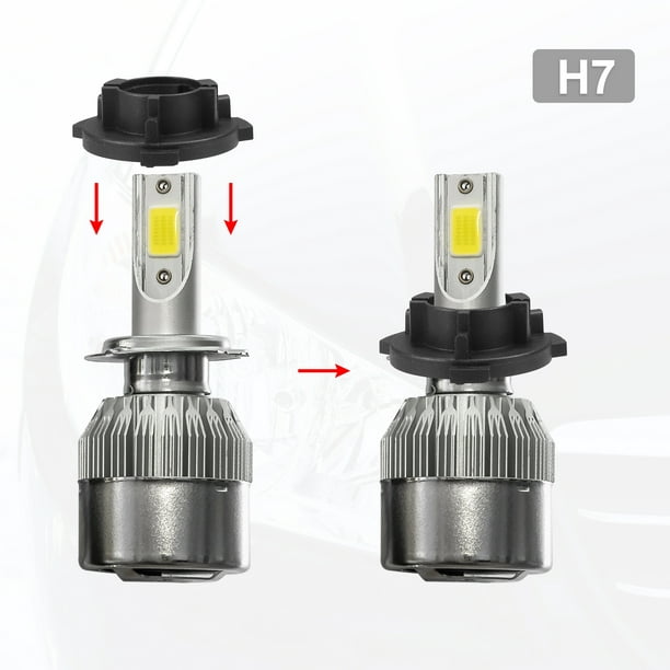 Juego de bombillas LED para coche con casquillo H7, LED