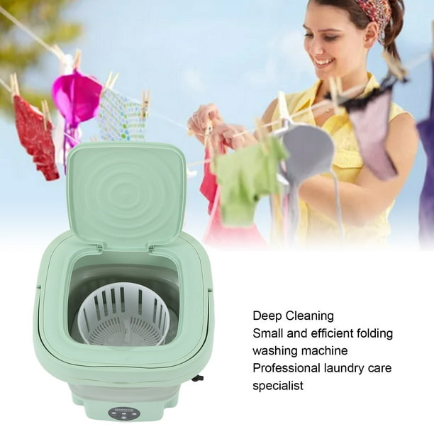 Lavadora portátil, mini lavadora de 8L con 3 modos de limpieza de tiempo,  lavadora portátil con giro suave y drenaje para calcetines, ropa de bebé
