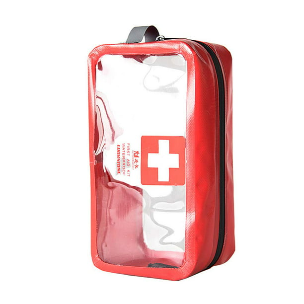 Caja de primeros auxilios para viajes al aire libre, portátil, botiquín de  primeros auxilios, bolsa vacía de primeros auxilios, kit de emergencia para