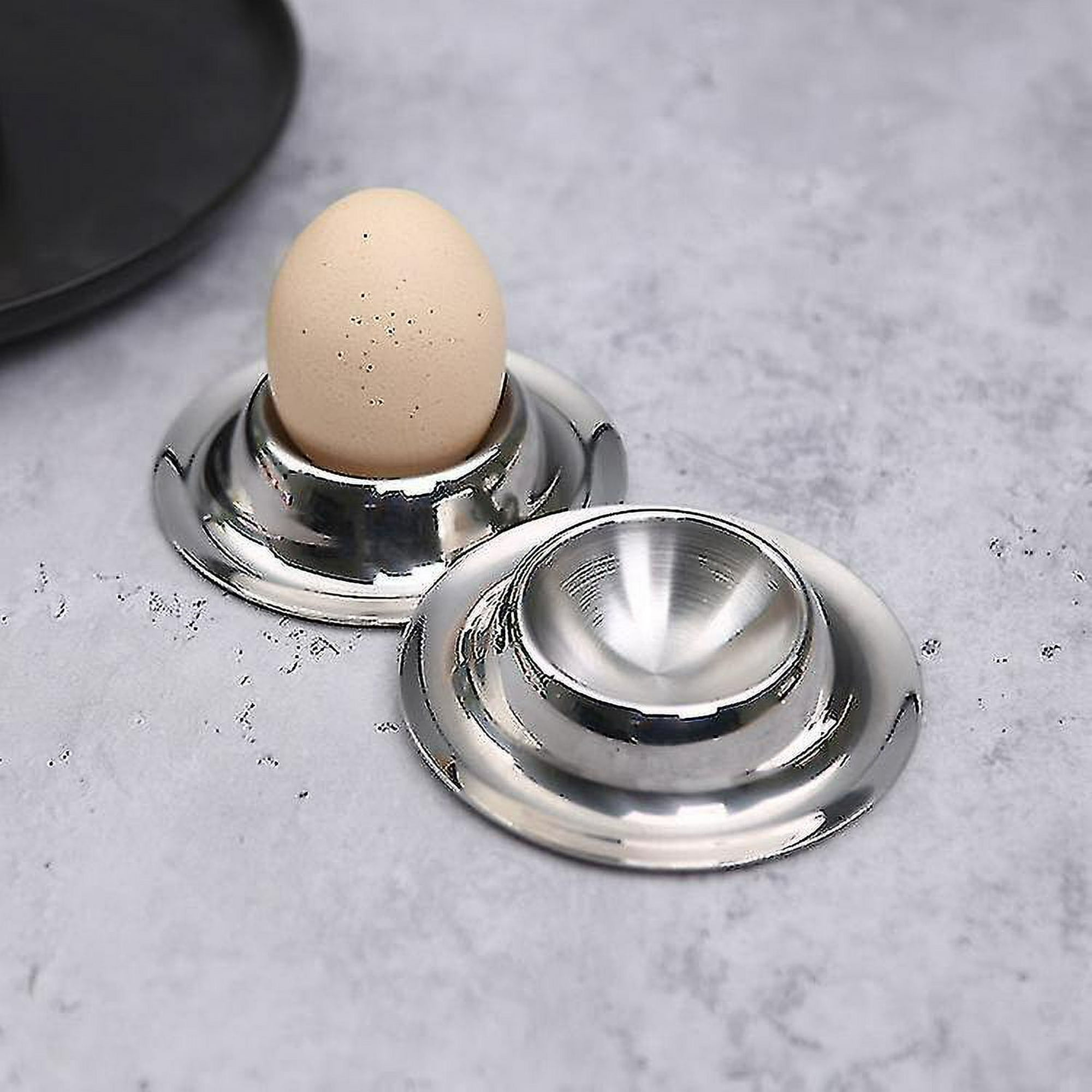 Hueveras con soporte para huevos cocidos, juego de herramientas