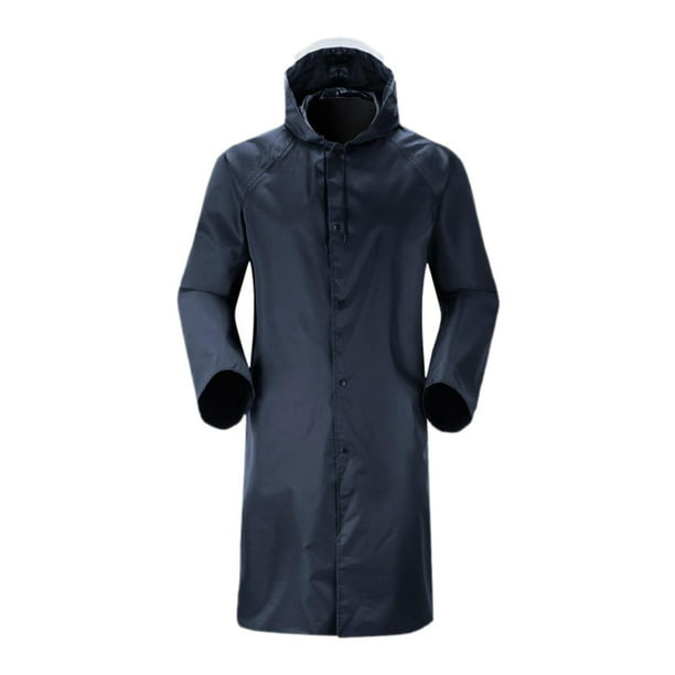 Chubasquero con capucha para hombre, chubasquero largo activo ligero  impermeable para senderismo L Yuyangstore abrigos de lluvia para hombre |  Walmart en línea
