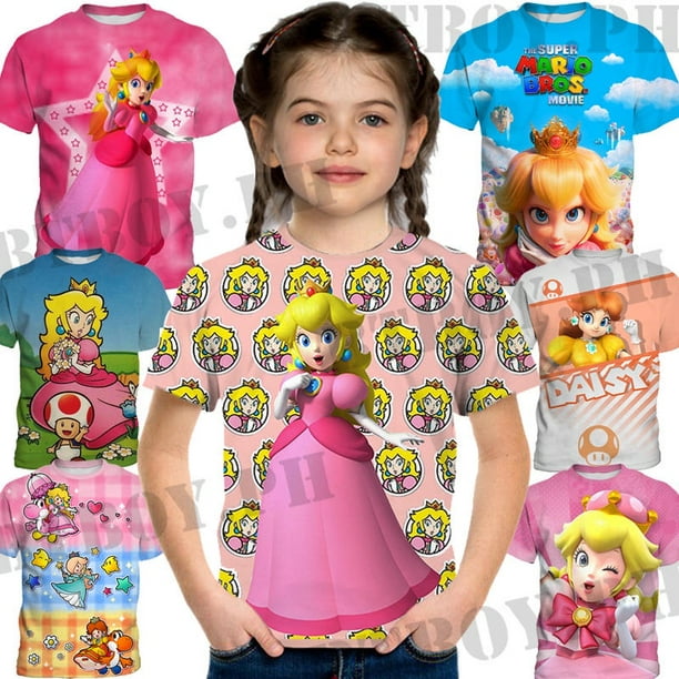  Disfraz de la princesa Peach de Nintendo Super Mario Brothers,  para niñas, Un solo color : Juguetes y Juegos