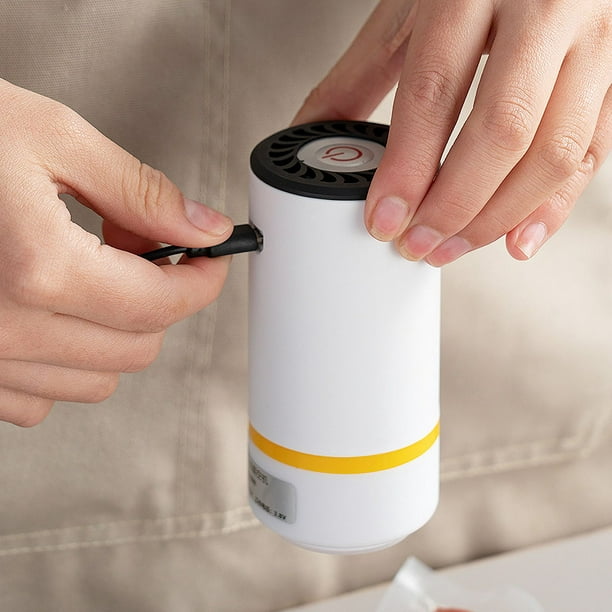Mini bomba de vacío para ropa, bolsa de almacenamiento de alimentos al vacío,  carga USB, máquina