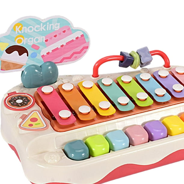 Juguete Musical para bebé, instrumento de percusión de Piano para golpear a  mano, juguetes para golpear para niños y niñas de 1, 2 y 3 años, regalos ,  Verde Hugo Instrumentos musicales