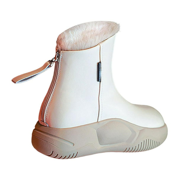 Botas de nieve de para mujer Botas cortas antideslizantes Botines agua Crema Yuyangstore botas de | Walmart en línea