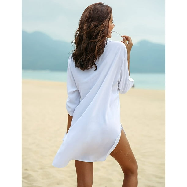 Traje de baño para mujer, playera para cubrir la playa, bikini, ropa de  playa, traje de baño, vestido de playa Adepaton WRMH-259-160