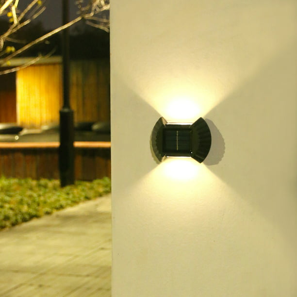  Lámpara de pared LED con sensor de movimiento PIR para el  hogar, jardín, valla, patio, luz de calle impermeable al aire libre con 20  LED SMD con energía solar, lámparas de