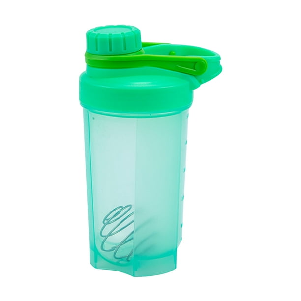 Vaso Mezclador De Proteinas 500ml - Negro con azul