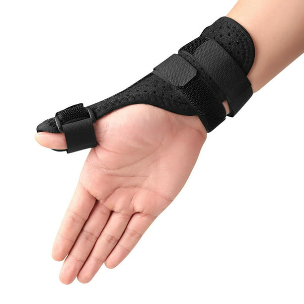 Soporte de férula para el pulgar, soporte de aluminio ajustable para  extensión de enderezamiento de artritis, mazo de dedo para nudillos para  rigidez
