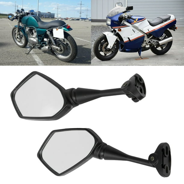 Espejos de motocicleta, par de espejos retrovisores de motocicleta con  accesorio de montaje para CBR900 CBR919 CBR929 CBR954