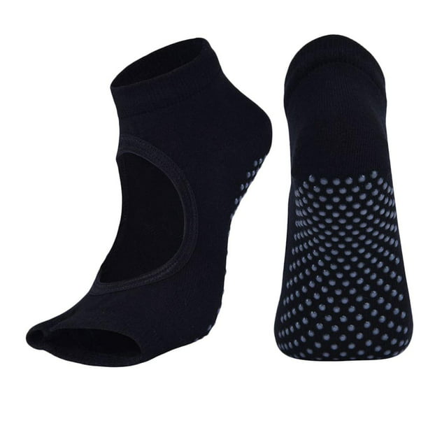 Calcetines Yoga Xtreme Pack 3 - Negro - Calcetines Con Suela Antideslizante