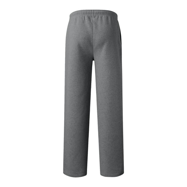 Gibobby Pantalones para mujer cintura alta para el frío Pantalones de  chándal con forro polar para mujer, pantalones anchos y rectos(Gris,G)