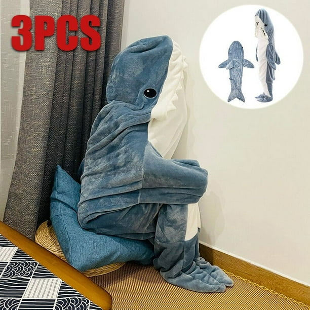 Pijama de tiburón para adultos, disfraz de tiburón de una pieza