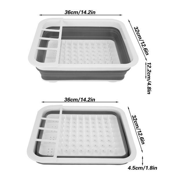 Colador plegable para cocina, escurridor para lavado de verduras, colador,  estante de almacenamiento, organizador