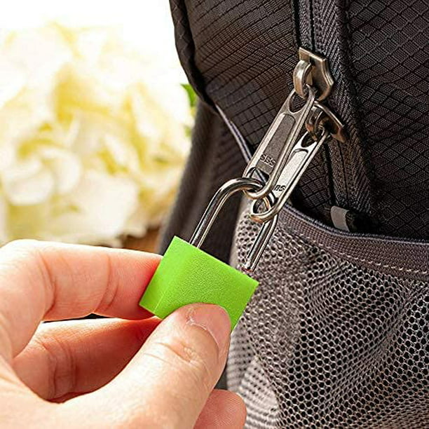 Candado para maleta de 4 piezas, mini candado de 4 colores con llave,  candados pequeños para mochila escolar, candado de equipaje para gimnasio