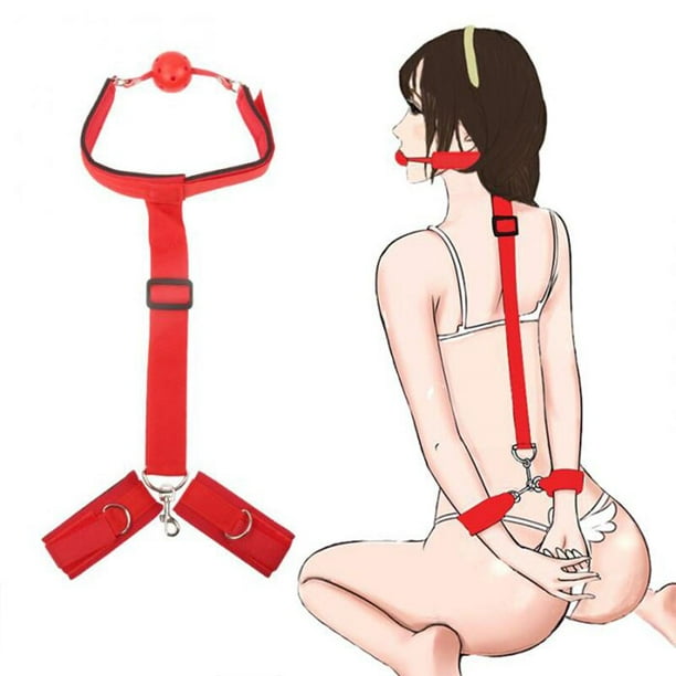 BDSM Bondage Gear Kit Set Cama Esposas Tobillo Cuff Restricciones Juguetes  sexuales para Mujeres Hombres Parejas Juegos para adultos Accesorios  eróticos Tan Jianjun unisex