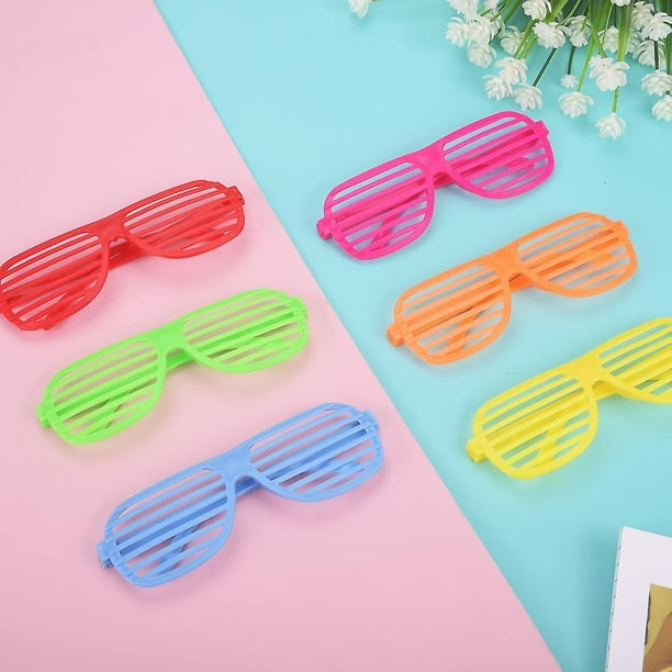 12 pares de lentes de plástico para obturador gafas de sol