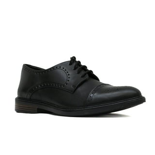 Zapatos Oxford Para Hombre De Vestir Formales Lisos Charol Negros 034C13  negro 25 Incógnita 034C13