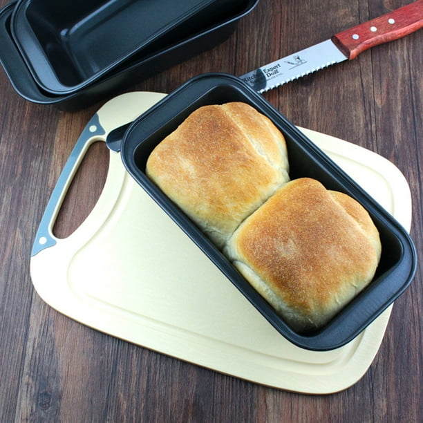 Paquete de 2 mini moldes para pan antiadherentes, molde para hornear pan de  acer