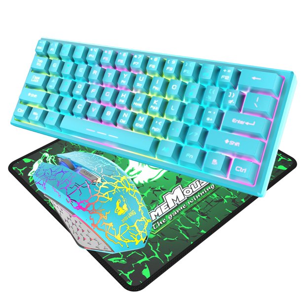 Conjunto de teclado y mouse inalámbricos Plug & Play silencioso Azul  Sunnimix Ratón Teclado Inalámbrico