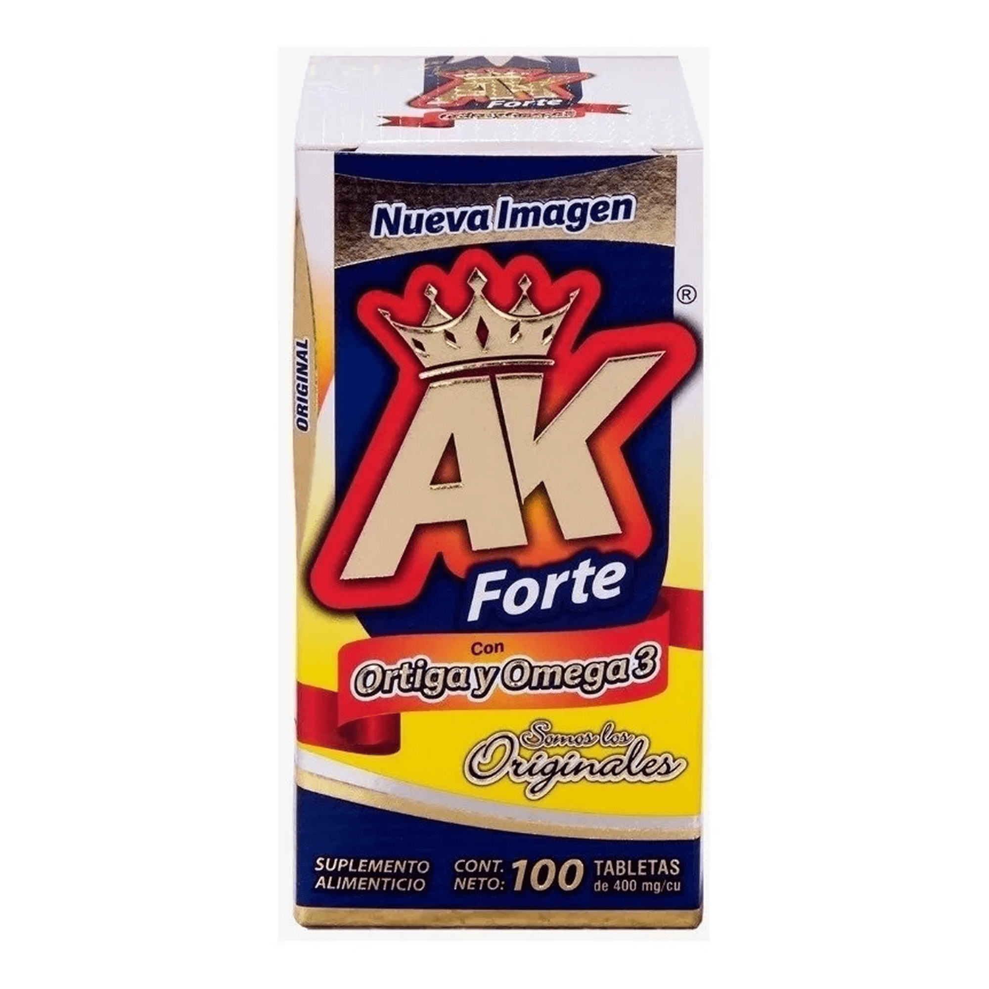 AK Forte nueva imagen 100 tab 400 mg Plantas Herbolareas de Mexico