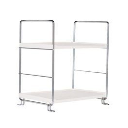 Estante de especias de cocina Organizador de pequeña sala extraíble de 2  niveles, estantes para cajones debajo de estantes de cocina, estantes de  almacenamiento para maquillaje de Magideal Estante de especias de