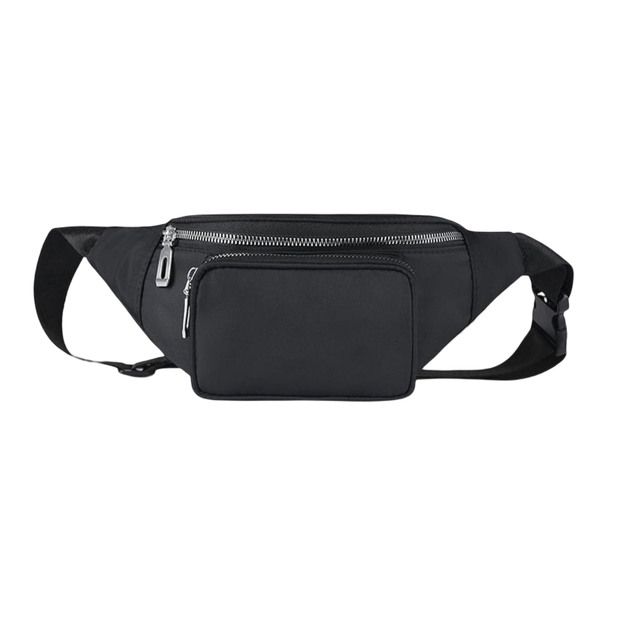 Riñonera de cuero para hombre bolso de cintura para deportes al Likrtyny  aire libre bolsillos para correr bolsa para teléfono móvil de negocios  riñonera tarjetero