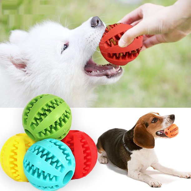 Juguete interactivo para perros, juguetes de bolas de limpieza de