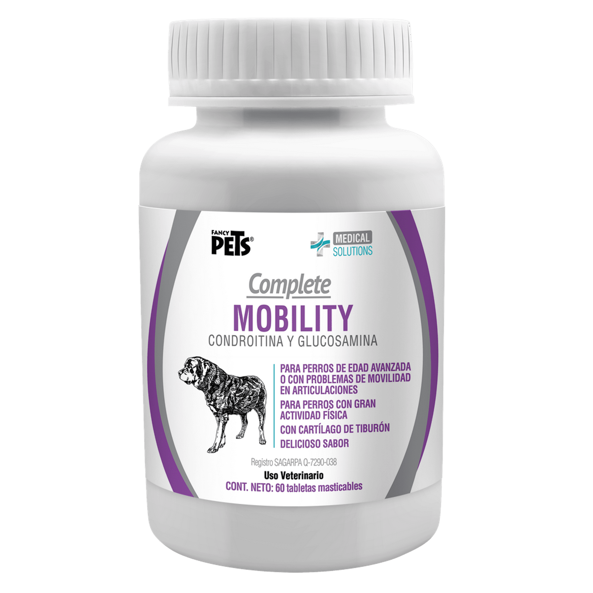 Tabletas masticables para perro fancy pets mobility 60 tabs fancy pets msmobility