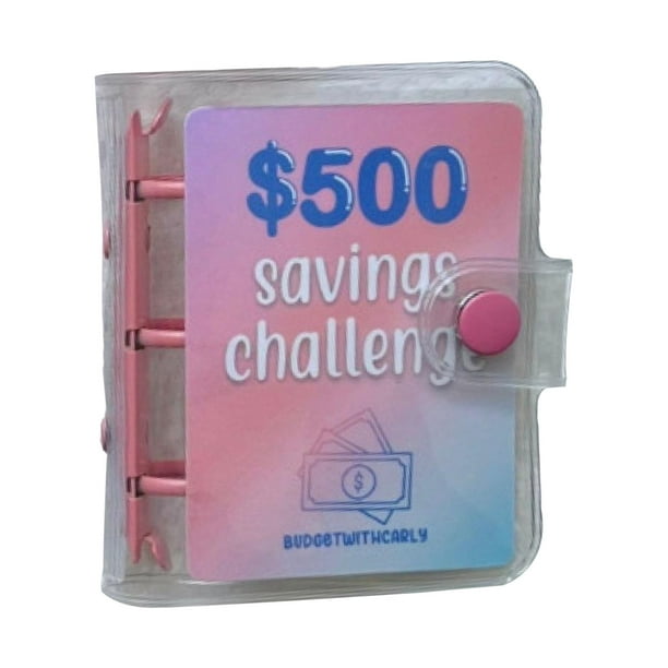  Carpeta de ahorro de dinero $1000/$500/$300 desafío de ahorro,  mini carpeta de ahorro con sobres de efectivo (300) : Productos de Oficina