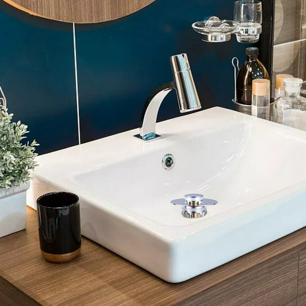 Tapón de bañera con colador de drenaje, tapón de fregadero de baño con  colador, tapón y cubierta de bañera, universal para orificio de baño o