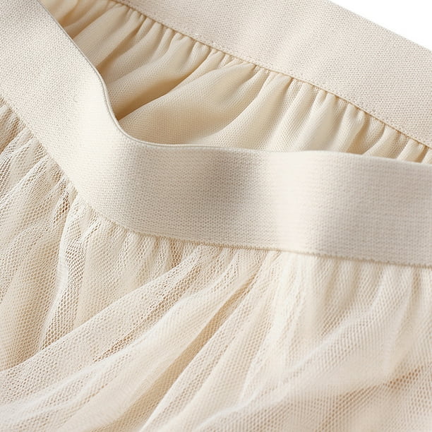 FENGLINZEKANG El Faldas de Tul for Mujer Faldas de tutú largas de Malla  Plisada de Cintura Alta (Color : H tamaño …