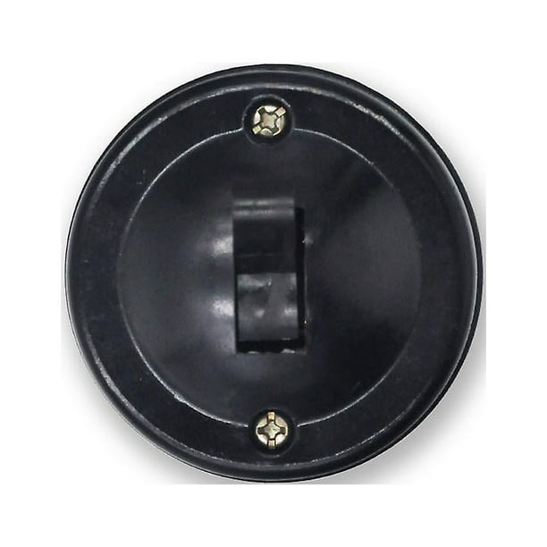  SYunxiang Interruptor retro hecho a mano 10A de 1-4 cuadrillas,  2 vías, interruptor de palanca para el hogar, 86 tipo retro, panel de  interruptor de palanca retro, nogal negro, madera maciza