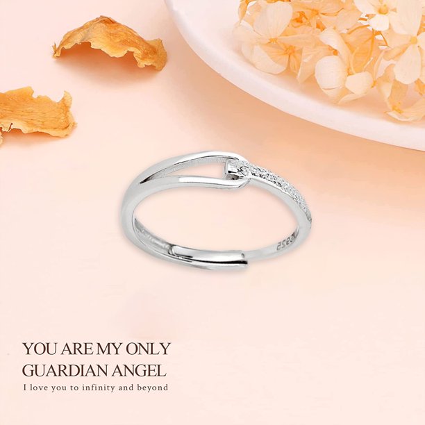 I Love You His Hers Anillos de boda a juego Anillos de plata