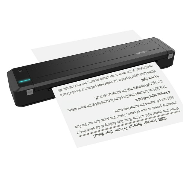 MT800 A4 Impresora portátil de transferencia térmica inalámbrica y conexión  USB con computadora HPRT Impresora