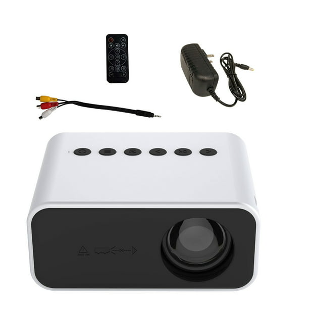 Monstrate 1920x1080P proyector de vídeo portátil Proyector LED Proyector  para cine 1080P 3D 4K (opción multipantalla para Iphone) Sistemas de cine  en casa Blanco Enchufe de EE. UU. Monstrate