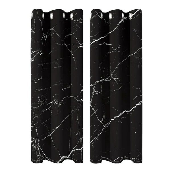 Cortina Baño Barata Anillas Impermeable Peva Gatos fácil postura Color  Negro Medidas 180x180cm